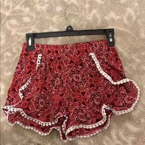 Red shorts
